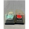 Image 4 : 2 Solido Made In France Die Cast Metal Collectibles In Acrylic Case - Buick Super Hard Top & AC Cobr
