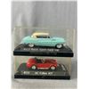 Image 5 : 2 Solido Made In France Die Cast Metal Collectibles In Acrylic Case - Buick Super Hard Top & AC Cobr