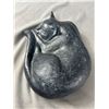 Image 2 : Vintage Austin 1971 Cast Metal Heavy Black Cat Doorstop/Figure - 8.8lbs - 11.5" x 8.5" x 3"