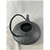 Image 4 : Vintage Cast Iron Bamboo Design Teapot w/ Rigid Handle