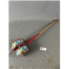 Image 2 : Vintage Push Pull, Wagon & Spinning Top Tin Toys - Made In England