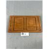 Image 2 : MCM Danish Luthje Teak Tidbit Tray w/ Inserts & Forks