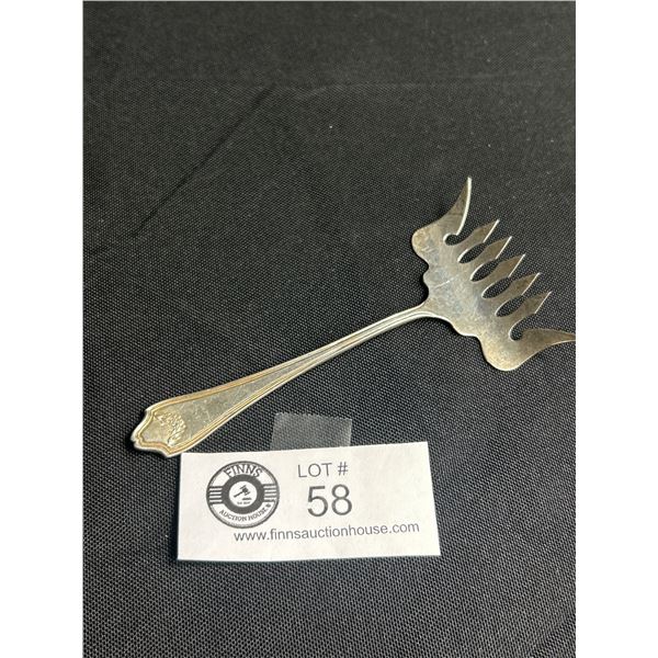 Unusual Early 1900's Sterling Silver Sardine Fork