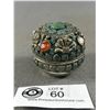 Image 2 : Vintage Novelty Novelty/Pill Boxes - One Alpaca Mexico w/ Abalone