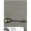 Image 3 : Antique Sterling Silver Salt Spoon & Edward VII Coin Salt Spoon