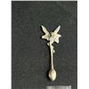 Image 5 : 3 Vintage Small Sterling Pendant Spoons (turquoise, abalone inlay)