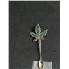 Image 6 : 3 Vintage Small Sterling Pendant Spoons (turquoise, abalone inlay)