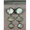 Image 2 : Sterling Silver & Mother Of Pearl Dangle Earrings
