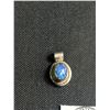 Image 4 : 2 Smaller .925 Silver Pendants (one marked Mexico w/ Opal)