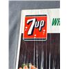 Image 4 : Vintage 18" x 12" 7-UP Cardboard Merchant Advertising Displayer