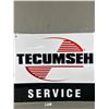 Image 2 : Vintage "Tecumseh" Tin Metal Service Sign. NO SHIPPING. Approx. 24" X 36"
