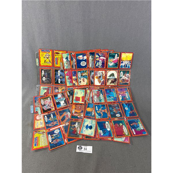1984 "Masters Of The Universe" #1-88 COMPLETE Collector Cards In Page Protectors