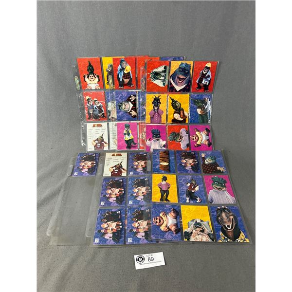 1992 Pro Set "Dinosaurs" #1-50, 1-5 Trivia Collector & 1-10 Stickers Cards In Page Protectors