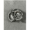 Image 3 : Vtg JJ Jonette Pewter Cat with Head in Fishbowl Jelly Belly Pin Brooch - 1.75" X 1.75"