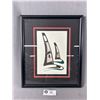 Image 1 : Orcas by Tsimshian Gitksan Danny Dennis - 11" x 13" Matted And Framed Print