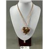 Image 1 : Original Italian Murano Glass Pendant With 925 Sterling Silver Clasp & Adj Chain - 19” - Ma