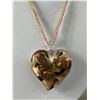 Image 2 : Original Italian Murano Glass Pendant With 925 Sterling Silver Clasp & Adj Chain - 19” - Ma