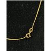 Image 3 : 10k Yellow Gold Curb Link 16" Chain & 1" Pendant 2.24 Grams - Tested