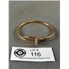 Image 1 : NOT REAL NOT GOLD - Cartier Juste un Clou Nail Bracelet - Marked " Cartier 19 DZ2383 AU 750 "