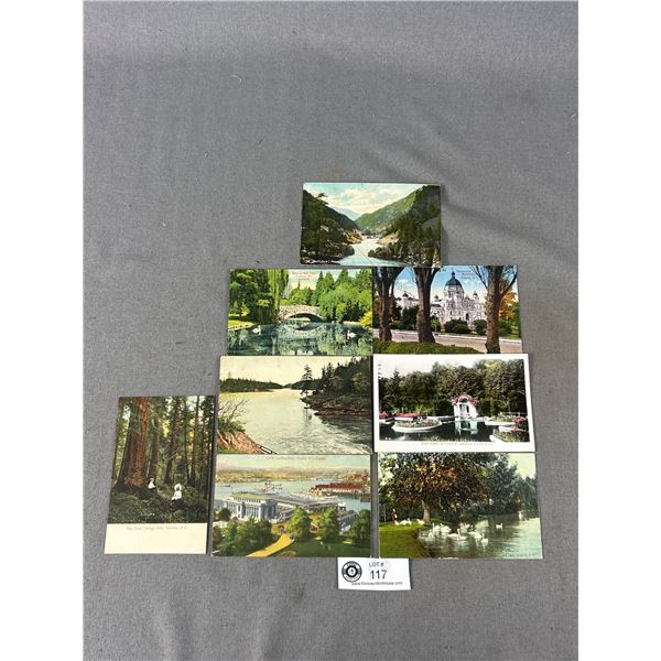 8 Early Victoria B.C. Postcards