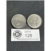 Image 1 : 2 Old Canadian Silver Dollars 1968 & 1981