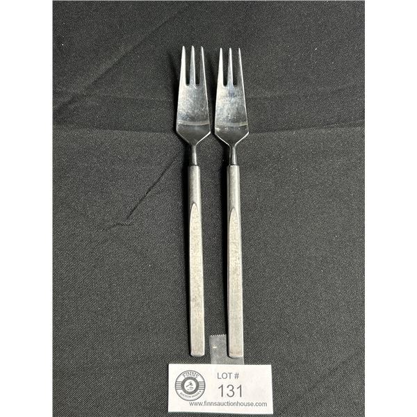 Pair Of M.C.M. Danish Forks By Copenhagen Cutlery