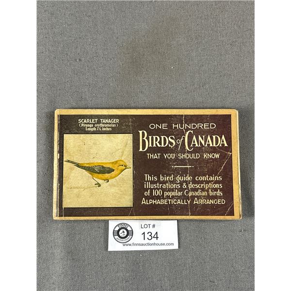 1934 Booklet "100 Birds Of Canada" As Is