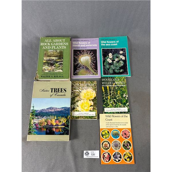 7 Vintage Books On Gardening, Flowers, Trees etc