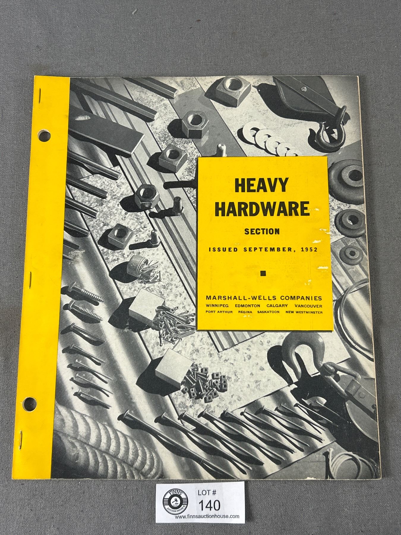 Very Interesting Marshall Wells Catalogue 1952 (Heavy Hardware)
