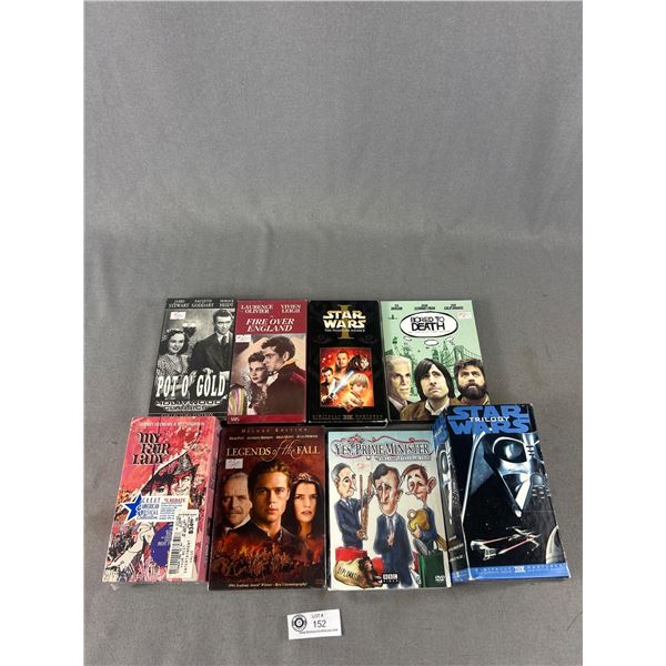 Assortment Of DVD & VHS Movies. Some Still Sealed