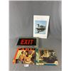 Image 1 : Vintage Metal Framed Exit Sign (Approx. 10.25" x 17") Ltd Ed. 52/100 Loon Shadow Print & More