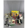 Image 2 : Lot Of Assorted Finds - Oil Candles w/ Lamp Shades, DVD's, Souvenier Stickers & More