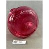 Image 3 : Pretty Mid 1950's Hand Blown Pink Vase Approx. 11.5" H