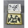Image 1 : 3 "The Beatles" Cards In Card Protector & 1984 "Music Nostalgia" Cards In Acrylic Case