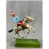Image 1 : 1930's Hand Painted Composition Cavalry Soldier. 6" Tall