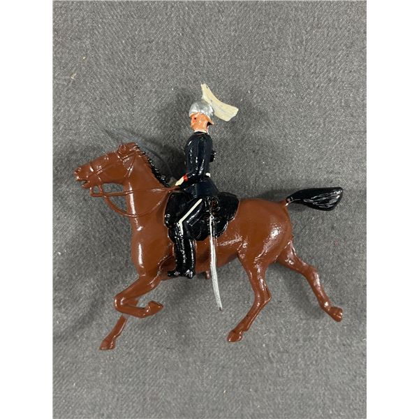 Signed "Britains" Vintage Lead Cavalry Soldier In Great Condition