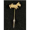 Image 1 : Very Cute Scotty Dog (Faux Pearl) Stick Pin Signed D'Orlan