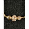 Image 2 : Very Nice Stone Set Sterling Brace w/ Gold Wash