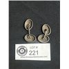 Image 2 : Nice Pair Of Sterling Silver Cufflinks. Marked Sterling.