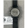 Image 2 : Vintage Swiss Army Watch w/ Red Bezel Date Dial. Leather Watch Band. Needs Battery