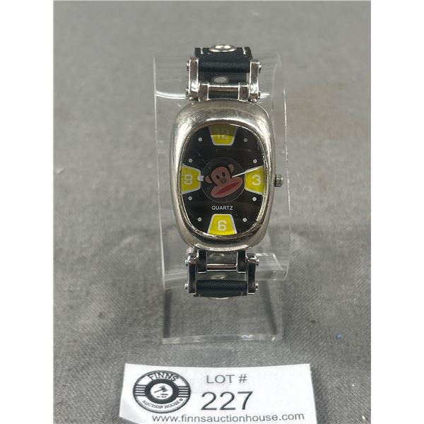 Rare Vintage Paul Frank Wrist Watch w/ Black Band