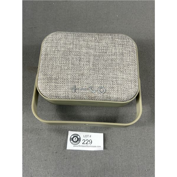 Sylvania Model No: SP434 Bluetooth Portable Fabric Speaker. Approx. 6" x 6"