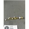 Image 2 : Lovely Gold Over Sterling Silver w/Milk Glass Beads Dangling On Chains Pair Of Earrings Marked 925 I