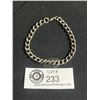 Image 1 : Heavy Sterling Silver Link Bracelet, 14.8 gr Weight