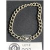 Image 2 : Heavy Sterling Silver Link Bracelet, 14.8 gr Weight
