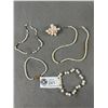 Image 1 : 2 Strands Of Genuine Pearls, 2 Bracelets & Brooch