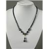 Image 2 : Black Alaskan Diamoned Beads Necklace & Bracelet