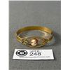 Image 1 : Antique Hinged Bangle w/ Genuine Cameo Center Stone