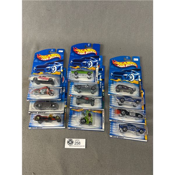 12 Packages Of Hot Wheels Die-cast Metal Collectibles