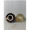 Image 4 : 4 Large Insulators - 3 Dominion Glass & 1 Brown Ceramic